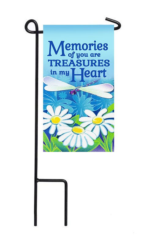 Memories of You Mini Memorial Flag With Stand - Celebrate Prints