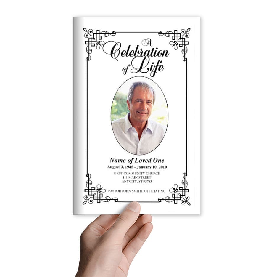 Ornate Funeral Program Template - The Funeral Program Site