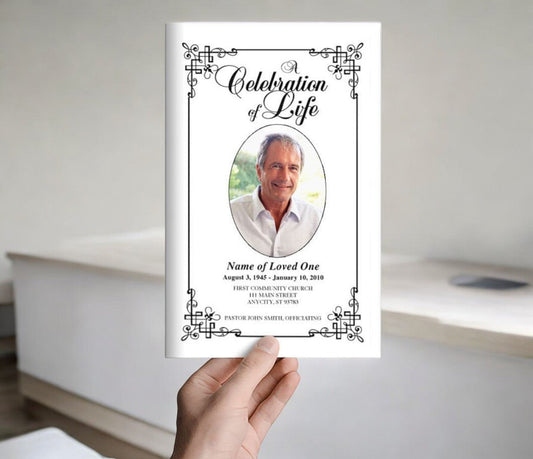 Ornate Funeral Program Template - The Funeral Program Site