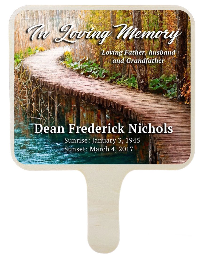 Passage All-In-One Memorial Hand Fan (Pack of 10) - Celebrate Prints