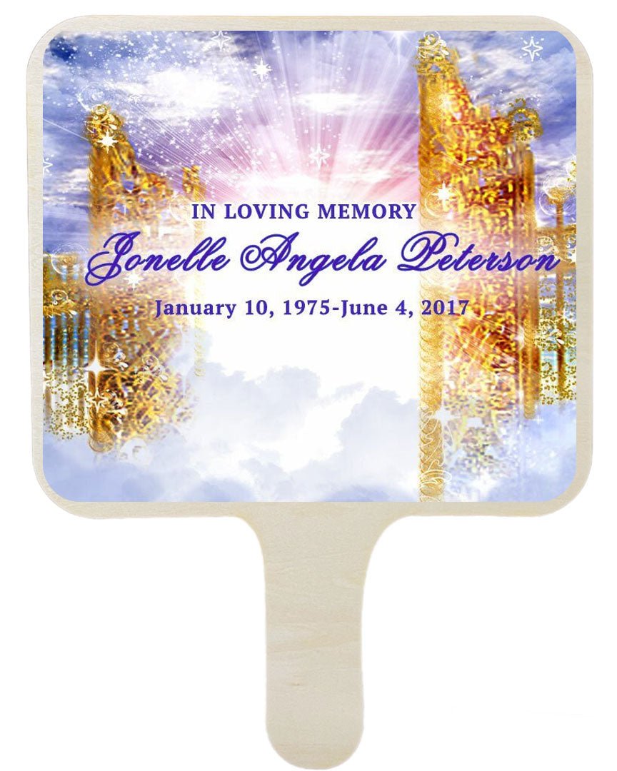 Pathway All-In-One Memorial Hand Fan (Pack of 10) - Celebrate Prints