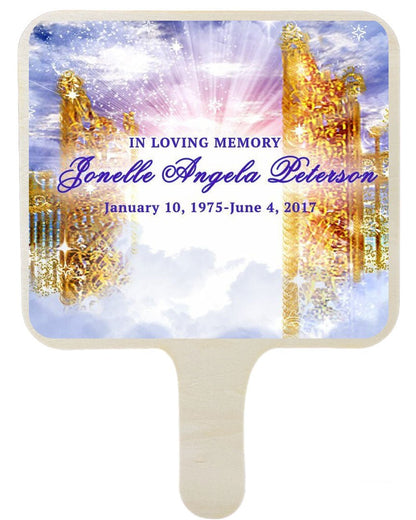 Pathway All-In-One Memorial Hand Fan (Pack of 10) - Celebrate Prints