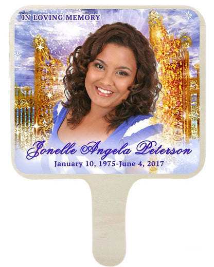 Pathway All-In-One Memorial Hand Fan (Pack of 10) - Celebrate Prints