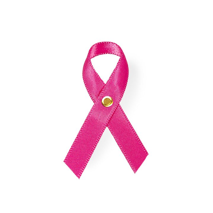 Pink Cancer Ribbon, Awareness Ribbons (No Personalization) - Pack of 10 - Celebrate Prints