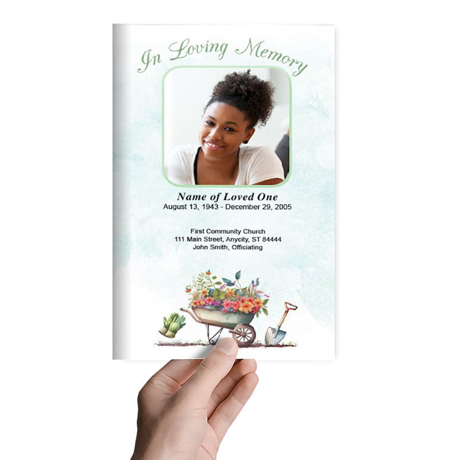 Planting Funeral Program Template - The Funeral Program Site