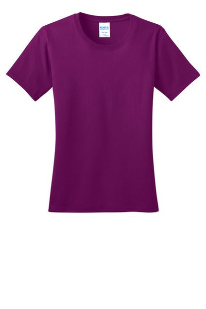 Port & Company® Ladies Ring Spun Cotton Tee - Celebrate Prints