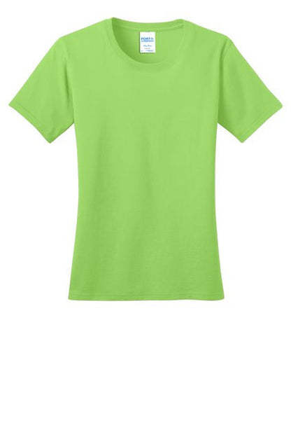 Port & Company® Ladies Ring Spun Cotton Tee - Celebrate Prints