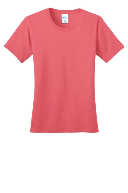 Port & Company® Ladies Ring Spun Cotton Tee - Celebrate Prints