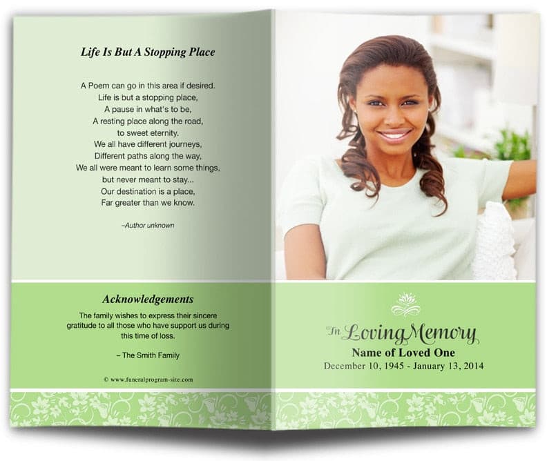 Praises Funeral Program Template - The Funeral Program Site