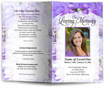 Precious Funeral Program Template - The Funeral Program Site