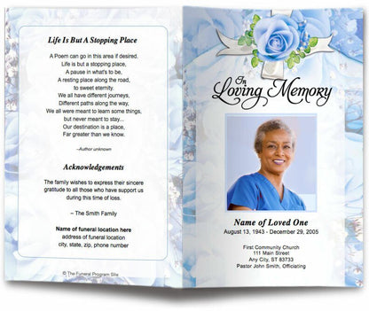Precious Funeral Program Template - The Funeral Program Site