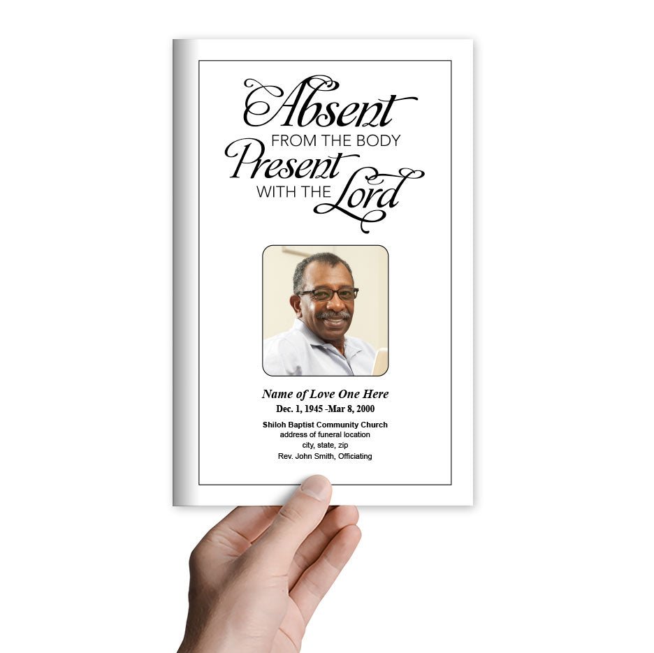 Present Funeral Program Template - The Funeral Program Site