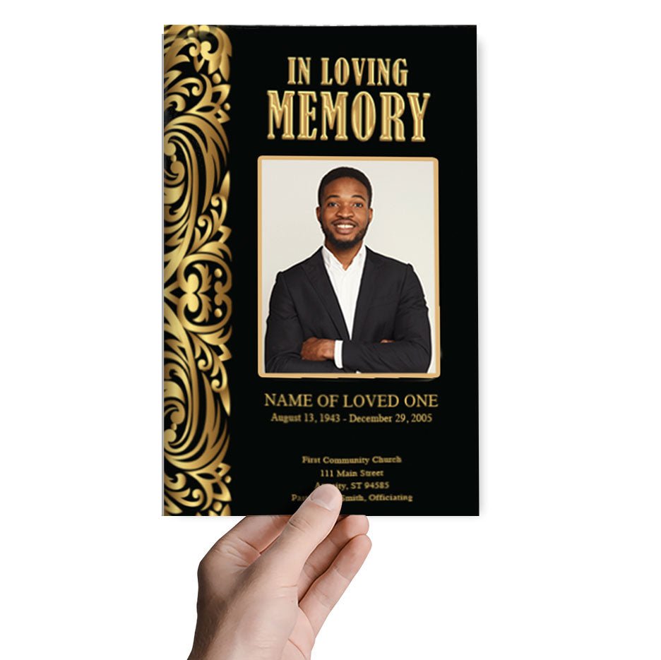 Prosper Funeral Program Template - The Funeral Program Site