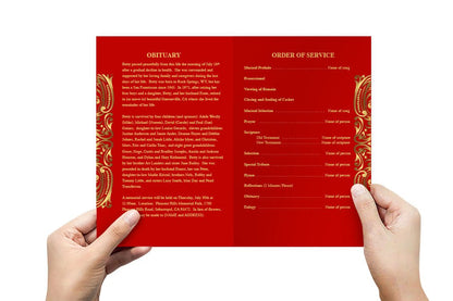 Prosper Funeral Program Template - The Funeral Program Site