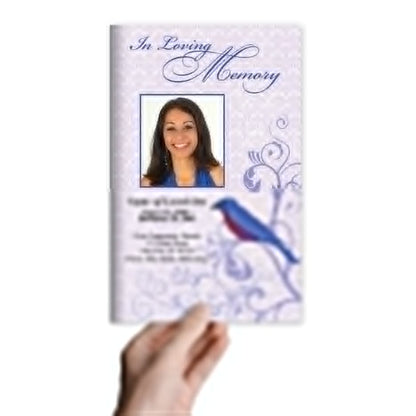 Robin Funeral Program Template - The Funeral Program Site