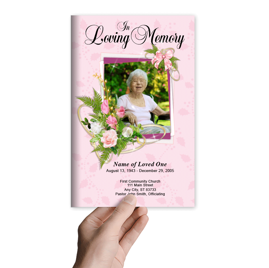 Sanders Funeral Program Template - The Funeral Program Site
