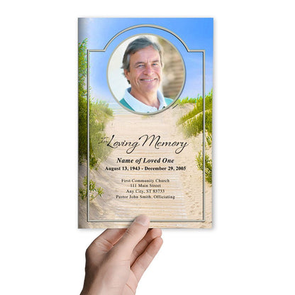 Sandunes Funeral Program Template - The Funeral Program Site