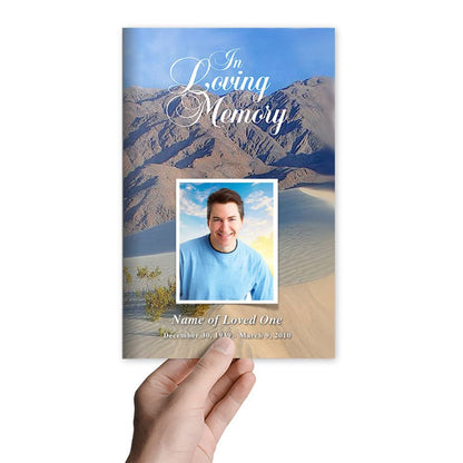 Sandy Funeral Program Template - The Funeral Program Site
