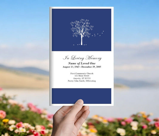 Solitude Funeral Program Template - The Funeral Program Site