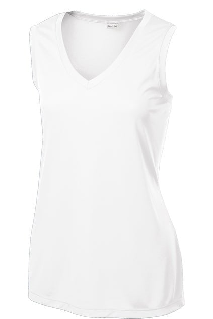 Sport - Tek® Women's Sleeveless V - Neck Custom TShirt - Celebrate Prints