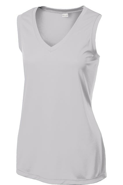 Sport - Tek® Women's Sleeveless V - Neck Custom TShirt - Celebrate Prints