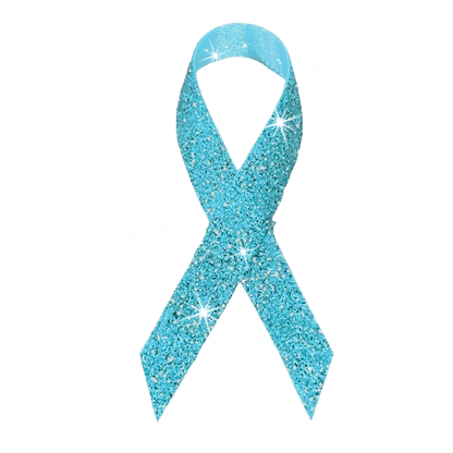 Teal Cancer Ribbon, Awareness Ribbons (No Personalization) - Pack of 10 - Celebrate Prints