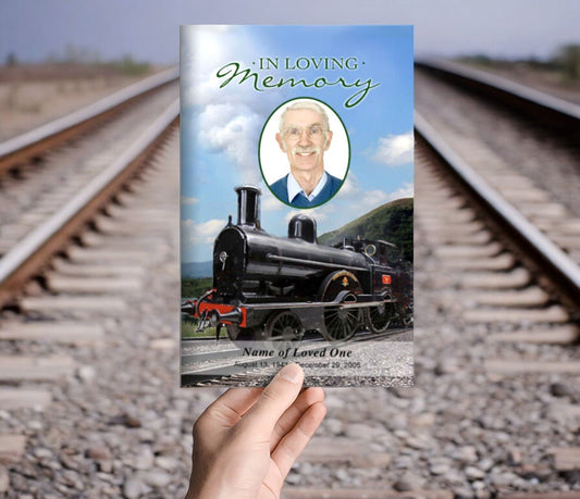Train Funeral Program Template - The Funeral Program Site