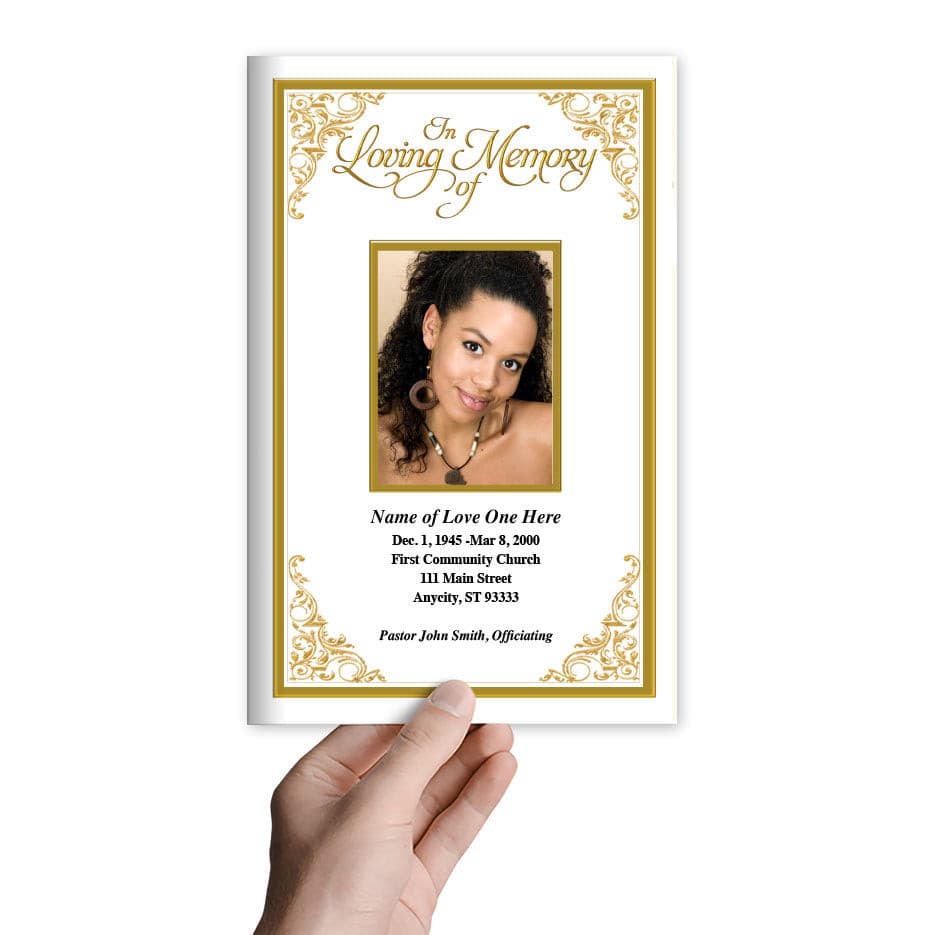 Tribute Funeral Program Template - The Funeral Program Site