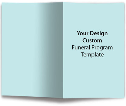 Your Design Custom Background Bifold Funeral Program Template - The Funeral Program Site