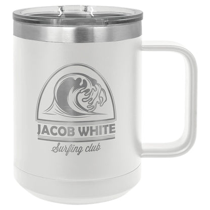 15 oz. Vacuum Insulated Mug with Slider Lid - Celebrate Prints