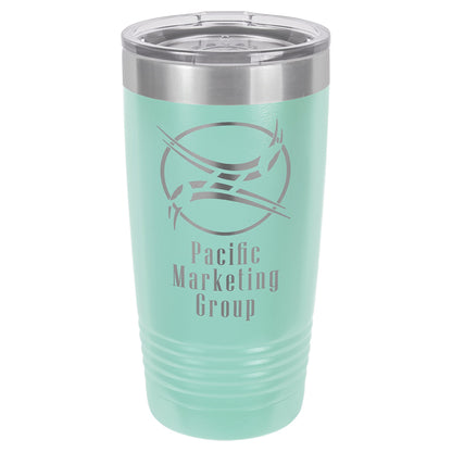20 oz. Powder Coated Insulated Tumbler with Slider Lid - Celebrate Prints