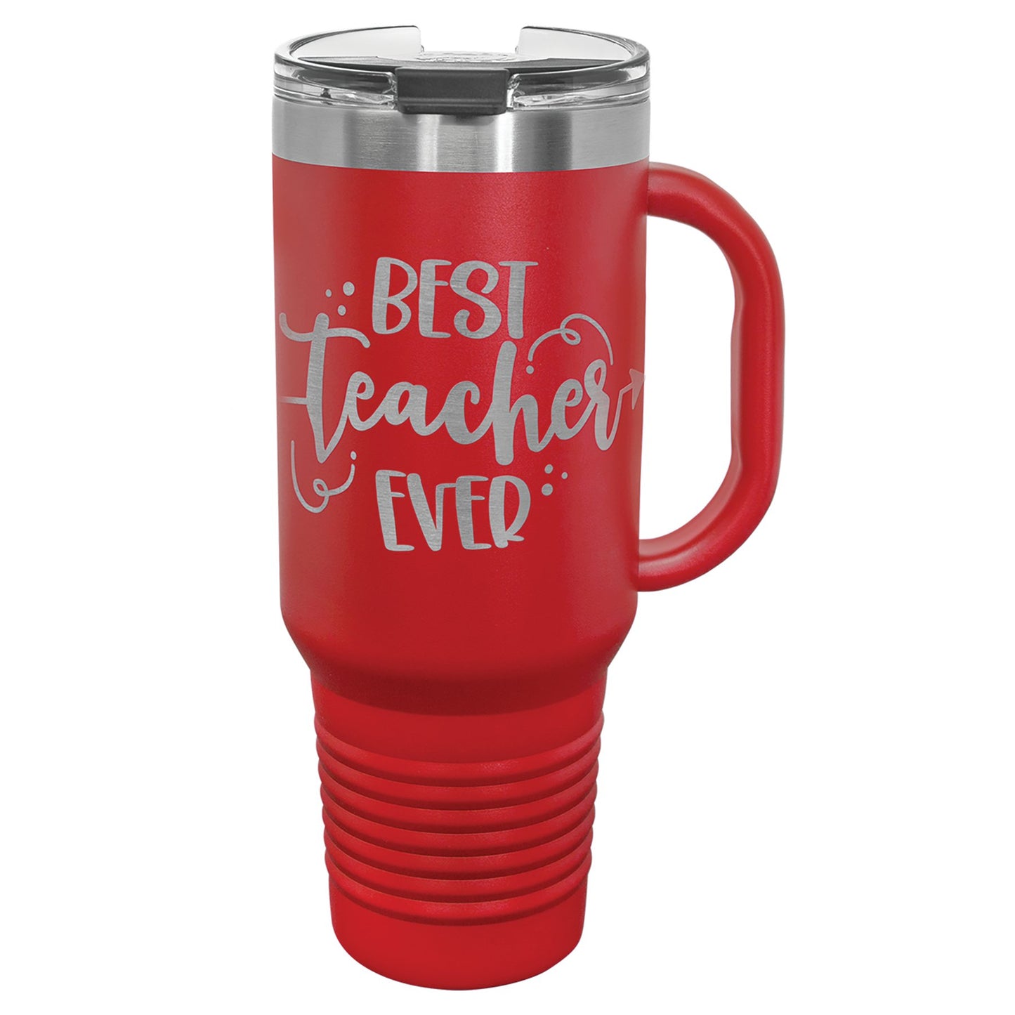 40 oz. Travel Tumbler Mug with Handle, Straw Included - Celebrate Prints