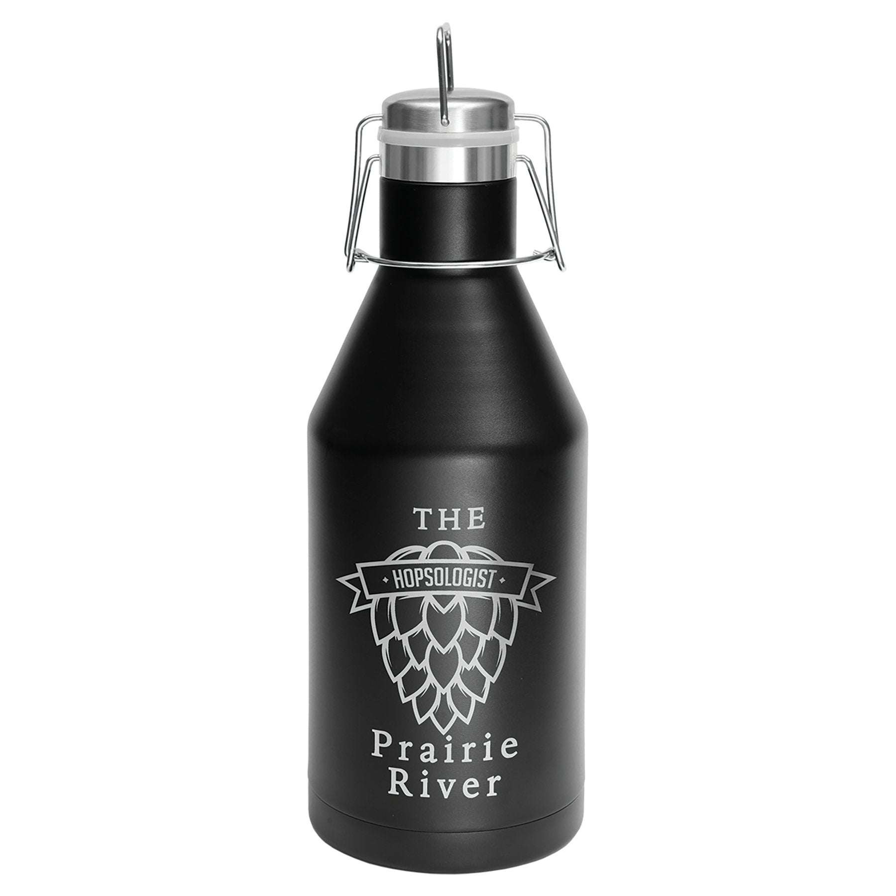 64 oz. Vacuum Insulated Growler with Swing-Top Lid - Celebrate Prints