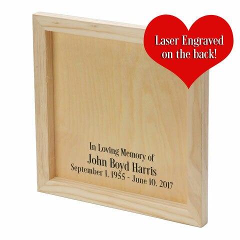 A Father Loves In Loving Memory Memorial Photo Printed back