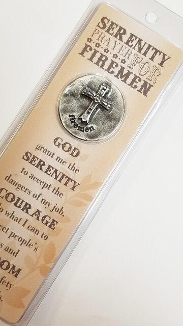 A Fireman's Serenity Prayer Token and Memorial Bookmarks