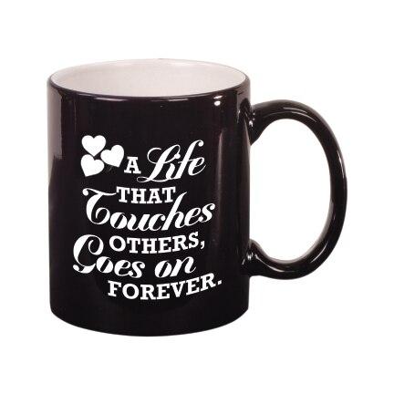 A Life That Touches Ceramic In Loving Memory Mugs