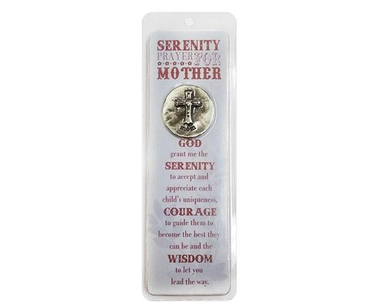A Mother's Serenity Prayer Token and Memorial Bookmarks
