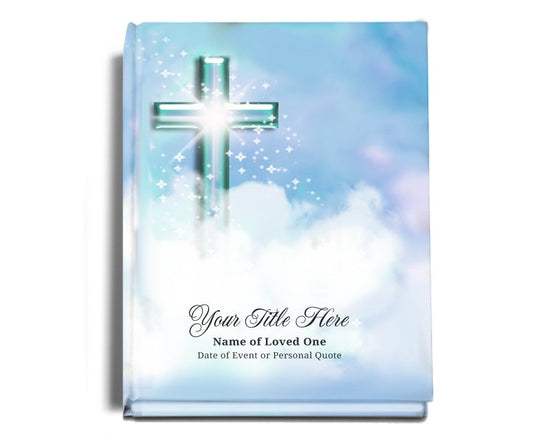 Adoration Perfect Bind Memorial Funeral Guest Book - Celebrate Prints