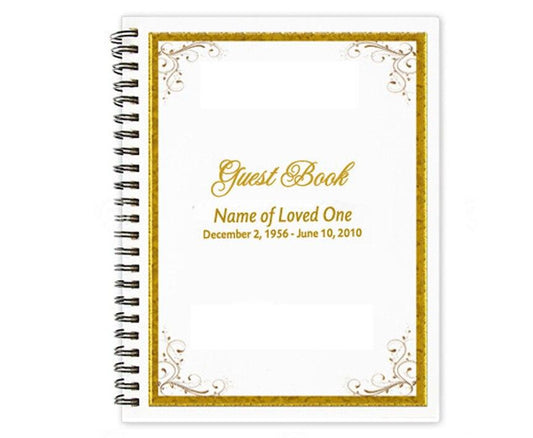 Affinity Spiral Wire Bind Memorial Guest Book Sign In