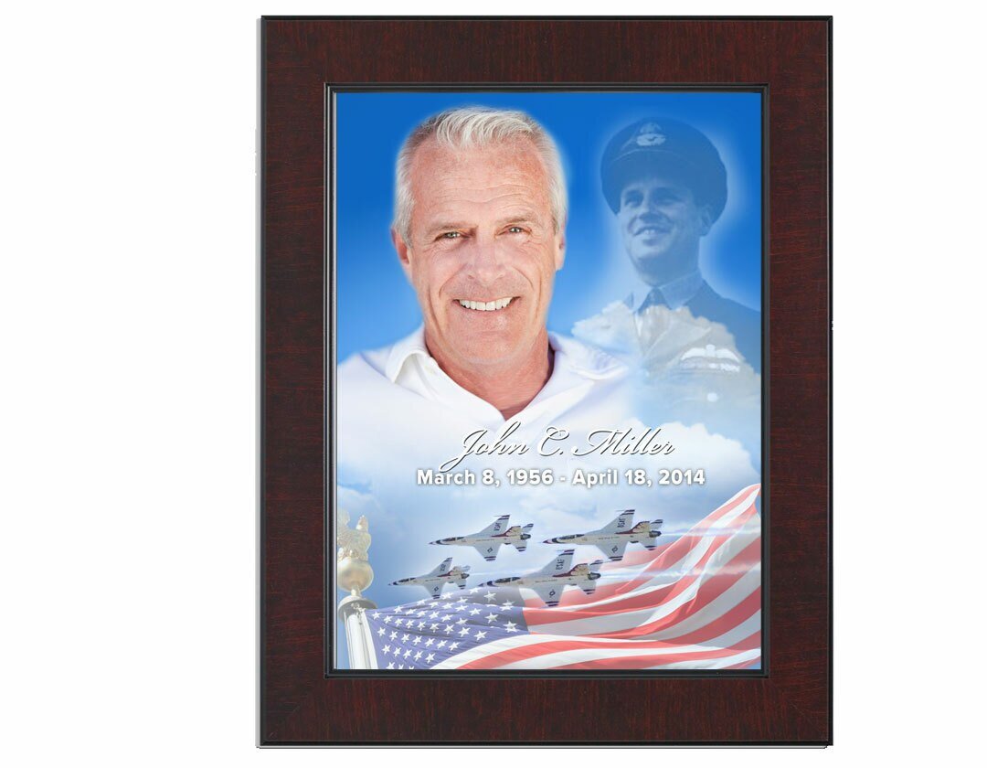 Air Force Memorial Portraits Poster framed