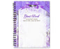 Amethyst Spiral Wire Bind Memorial Guest Book