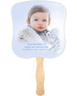 Angela Card Stock Memorial Fan With Wooden Handle - Celebrate Prints