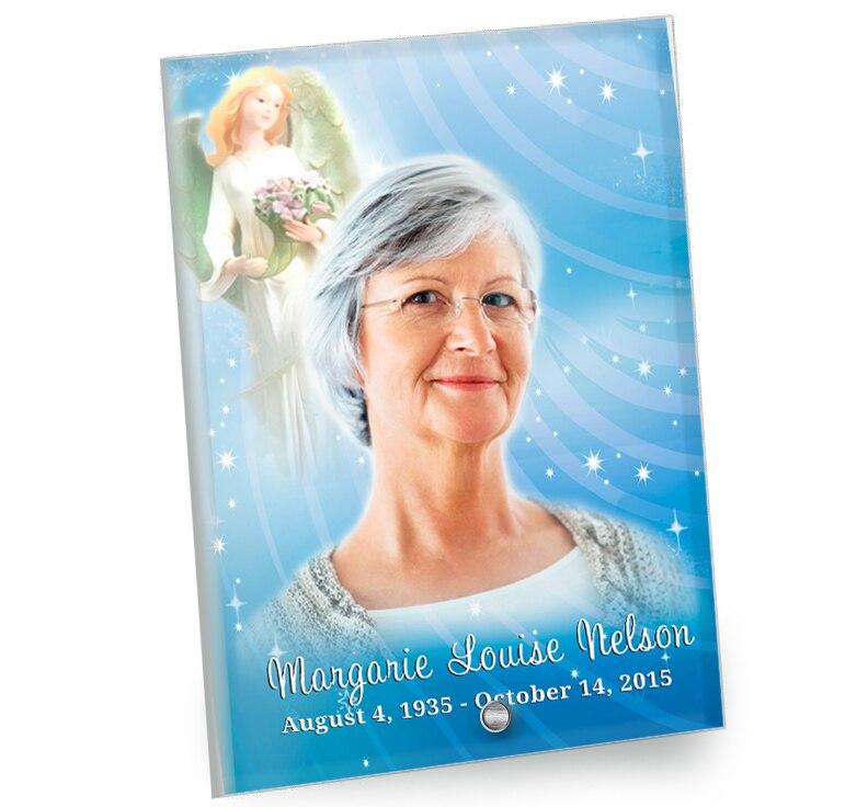 Angelic Beveled Glass Memorial Plaque - Celebrate Prints