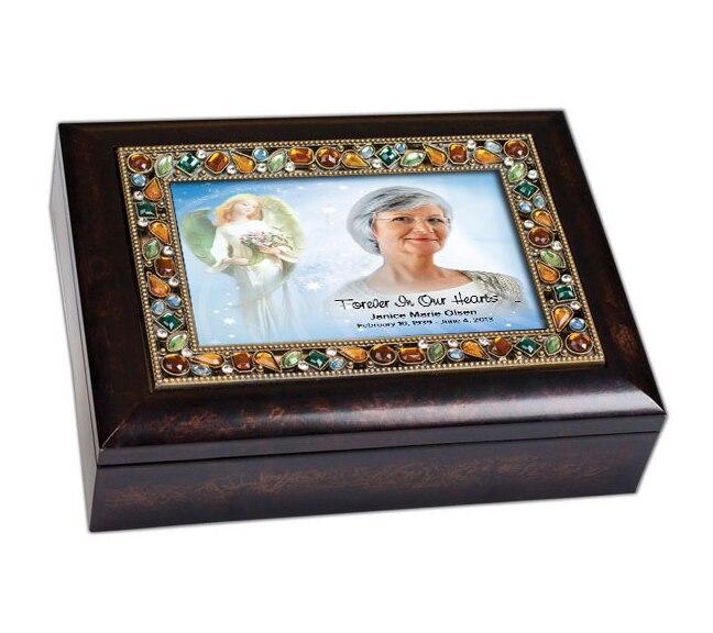 Angelic Jewel Music In Loving Memory Memorial Keepsake Box