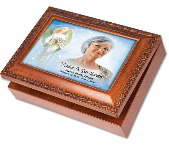 Angelica Keepsake & In Loving Memory Memorial Music Box