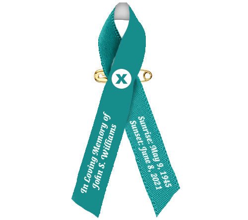 Anxiety Disorder Awareness Ribbon | Teal Color Ribbon – Celebrate Prints