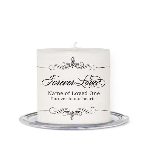 Arabasque Small Wax In Loving Memory Candle front
