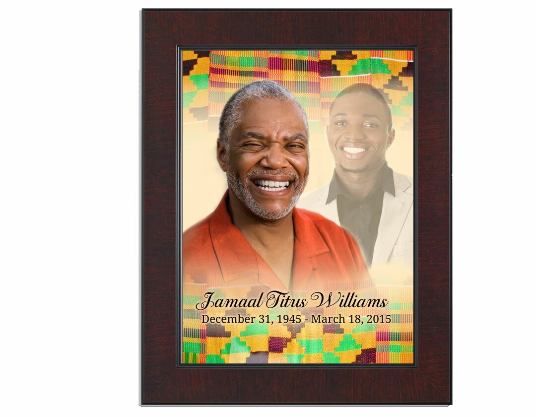 Ashanti Memorial Portraits Poster framed