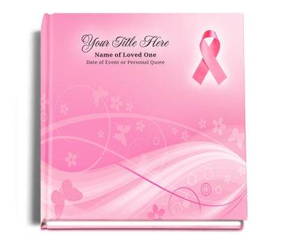 Awareness Perfect Bind Funeral Guest Book - Celebrate Prints