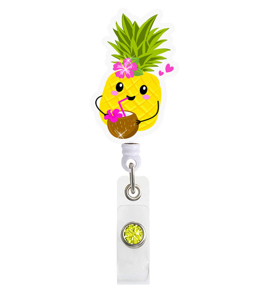 Pineapple Acrylic Badge Reel Holder